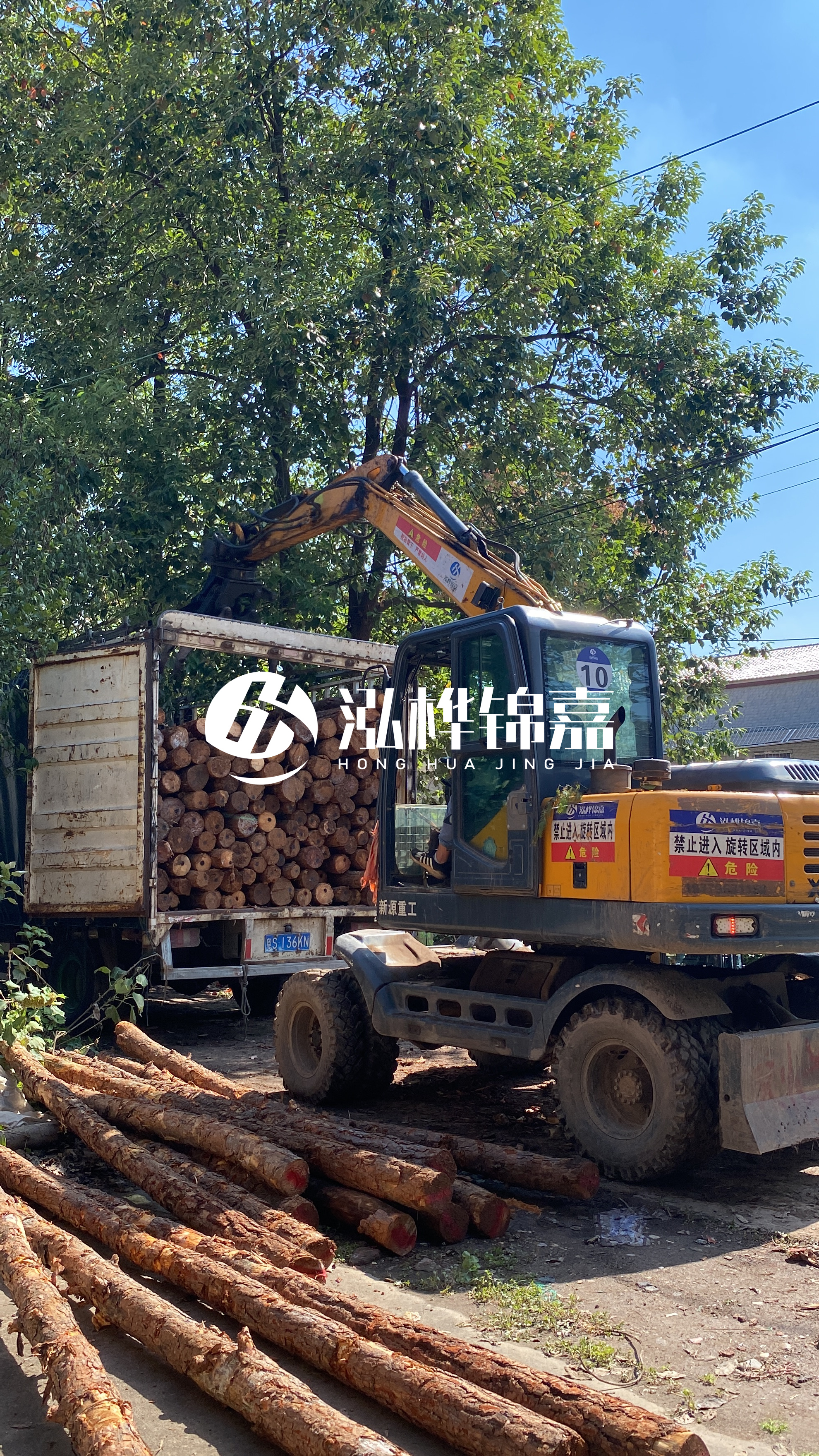 廊坊挖機打木樁專業施工-挖掘機怎么來打松木樁的？