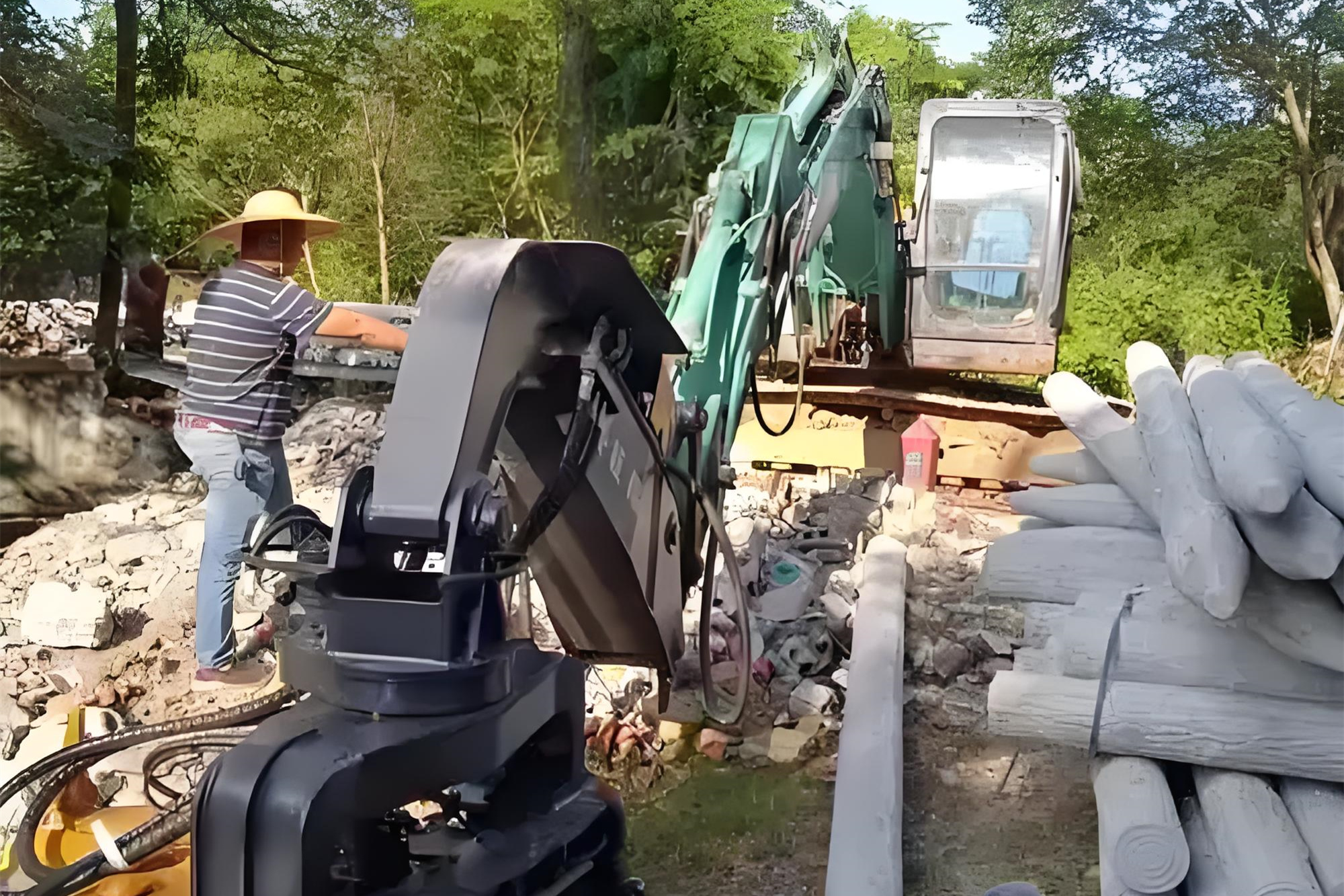 水泥樁批發廠家泓樺錦嘉-水泥仿木樁多少錢一根？