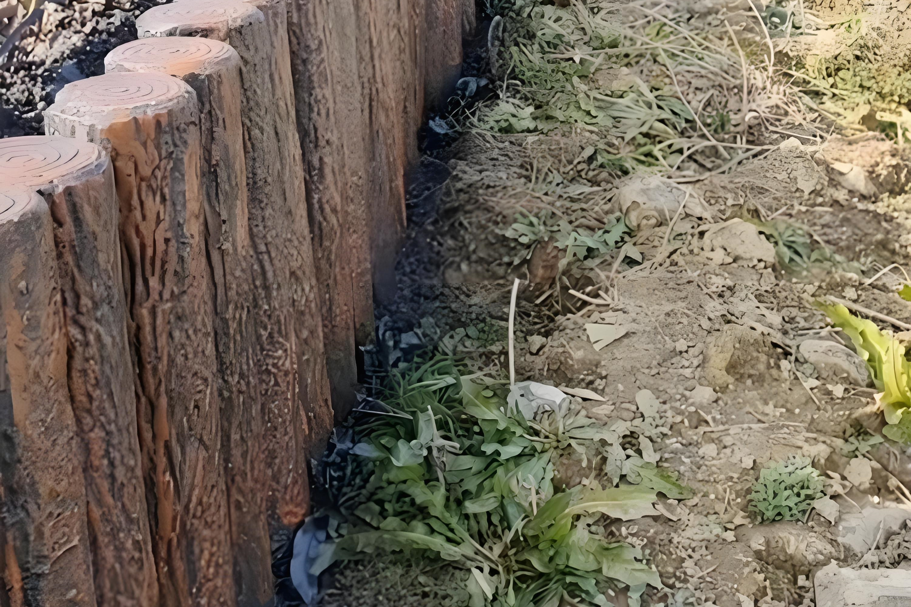 水泥樁批發廠家泓樺錦嘉-水泥仿木樁表面的紋理是如何制作出來的？